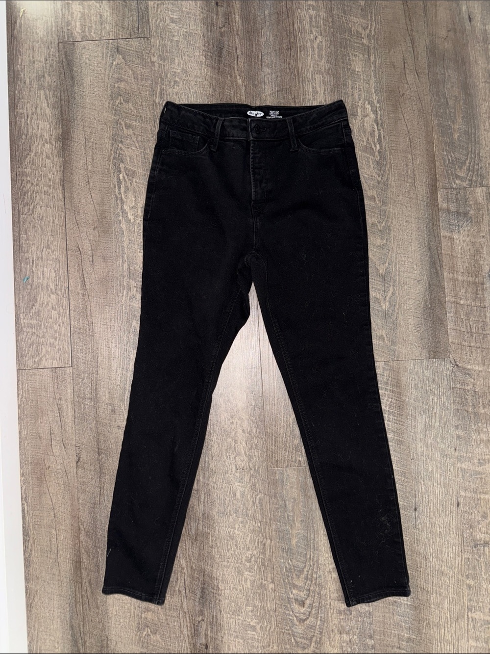 Old Navy Black Women's Super Skinny High Rise Jeans